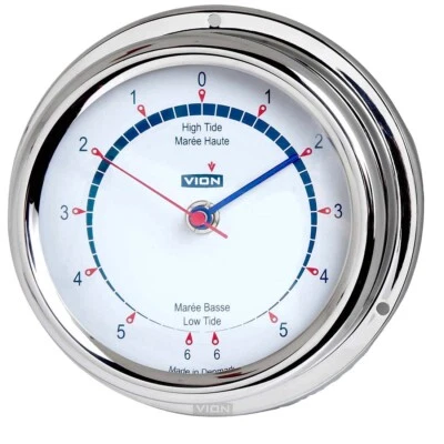 Vion Tidenuhr Edelstahl poliert 150 mm x 42 mm A130im - Bild 1 von 2