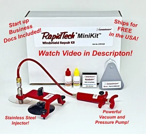 RapidTech MiniKit Auto Glass Windshield Windscreen Rock Chip Resin Repair Kit - Picture 1 of 9