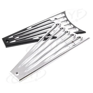 Copertura griglia telaio moto alluminio cromato per Harley Touring FLHR FLHX - Foto 1 di 8