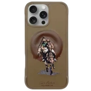 Polo Santa Barbara Club Leather For Iphone Case 14 15 16 pro max Embroided Logo - Picture 1 of 14