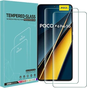 Xiaomi Poco F6 Ochraniacz ekranu Hartowane szkło (2 OPAKOWANIE ) - Zdjęcie 1 z 6
