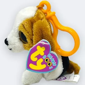 Ty Beanie Boo Cookie The Puppy Dog With Clip Inch Purple Tags Solid Eyes - Picture 1 of 7