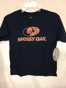 Mossy Oak Boys T-Shirt M Black NWT - Picture 1 of 1