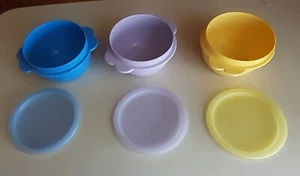 Vintage Tupperware Set of 3 One Touch 2514A-3, 2514A-4, 2514B-6 With Lids - Picture 1 of 14