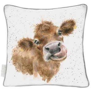 Wrendale ‘Moo’ Cow 60cm Square Cushion - Picture 1 of 1