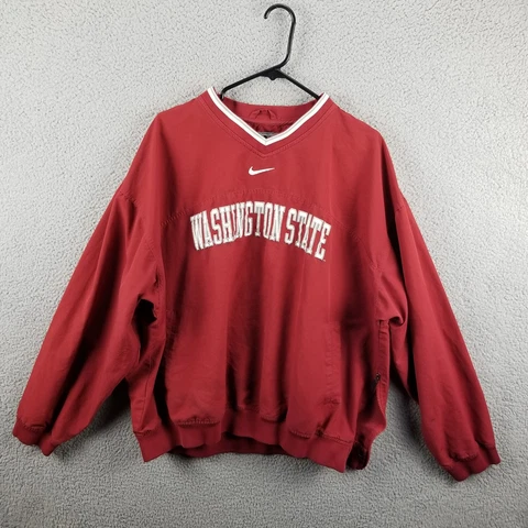 Nike Washington State Cougars Jacket Men XL Windbreaker Center Swoosh VTG Paint Cover