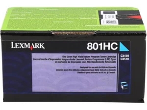 Lexmark 80C1HC0 High Yield Return Program Toner Cartridge - Cyan - Picture 1 of 7