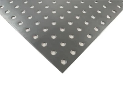 HLS-TACTICAL Lochblech 1,5mm Edelstahl 1.4306 Edelstahlblech Blechstreifen V2A RESTPOSTEN