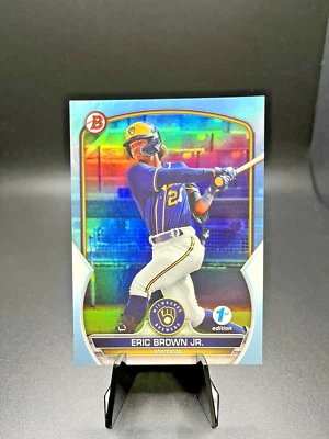 2023 Bowman 1st Edition Sky Blue #41 Eric Brown Jr. (Brewers) - Image 1 of 2