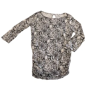 Motherhood Maternity Snake Print  3/4 Sleeve Blouse, Size Medium - Picture 1 of 10