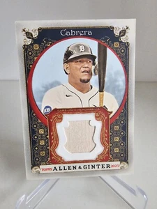 MIGUEL CABRERA Tigers Game Used Bat Relic 2023 Topps MLB Allen & Ginter - Picture 1 of 2