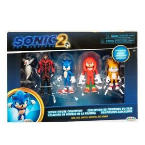 Sonic the Hedgehog Movie 2 Action Figure Pack of 5 Collection Toy Set IN HAND