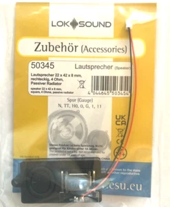ESU LokSound 50345 ~ New 2025 ~ Speaker 22 x 42mm 4 Ohm ~ Sound Chamber / Baffle - Picture 1 of 3