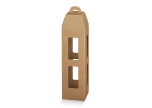Scotton Lanterna per 1 Bottiglia 90 x 90 x 350 Mm Avana 2 Pz - Imagen 1 de 1