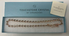Touchstone Crystal by Swarovski MINI GLITZ BLUSH Necklace Rose Gold Tone