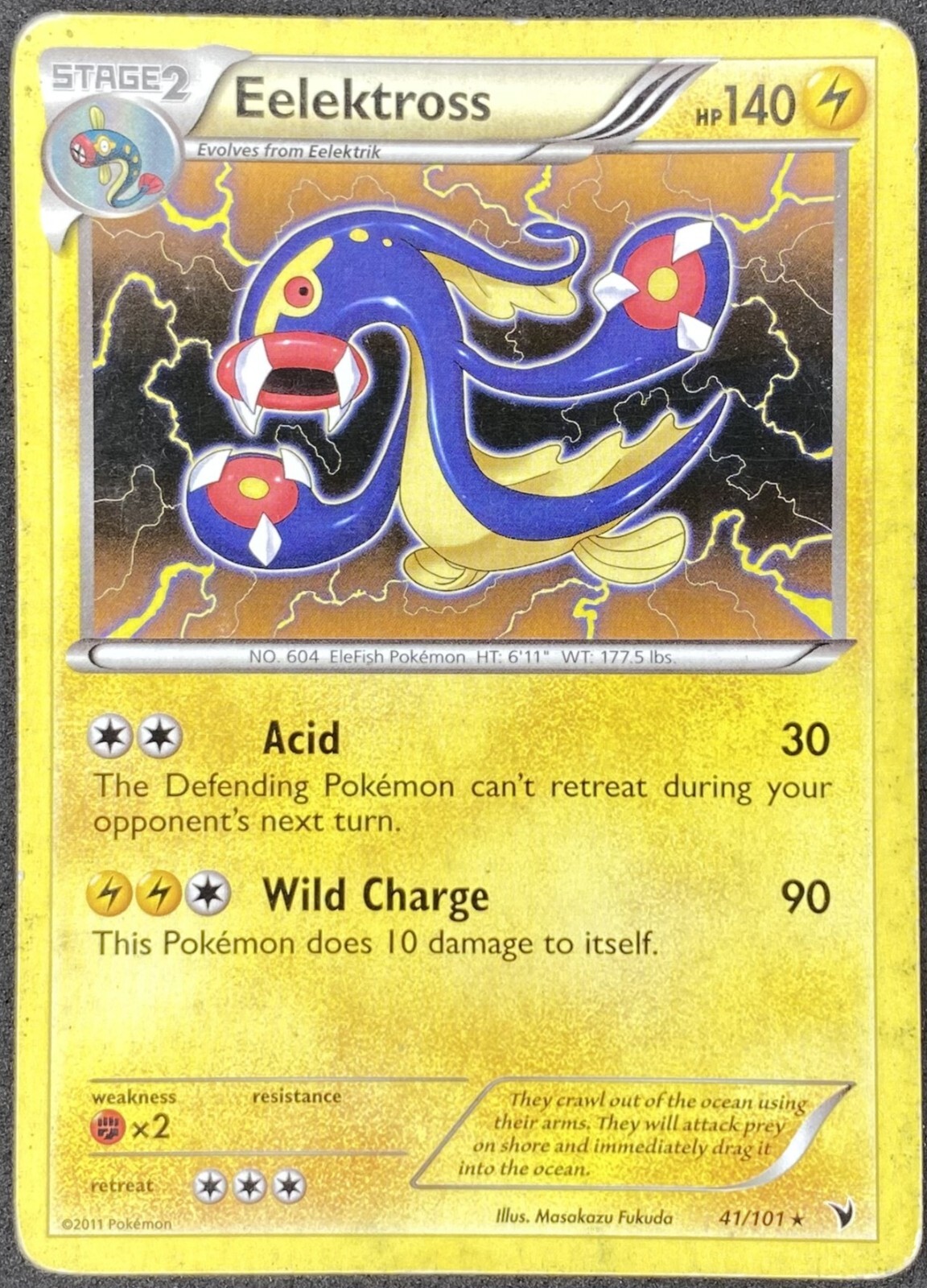 Pokémon Eelektross 41/101 NVI Noble Victories Deck Exclusive LP