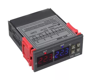 Regolatore di temperatura digitale doppio due relè uscita STC 3008 doppio tempe digitale - Foto 1 di 10