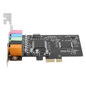 New Pcie 5.1 Channel Sound Card 6 Channel Card CMI8738 Chip With CD Access - Afbeelding 1 van 15