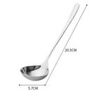 1/2Pcs Thicken Long Handle Soup Spoons 304 Stainless Steel Hot Pot Scoops