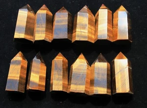 400g12 piezas Energía Viva NATURAL ARCO IRIS OJO DE TIGRE MINERAL DE CRISTAL/PUNTO DE FUEGO CURACIÓN1 - Imagen 1 de 11