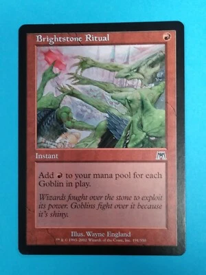 Magic the Gathering 1x BRIGHTSTONE RITUAL - Onslaught - MtG RED Common NM - Image 1 of 2