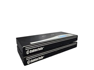 Lot 2 CablesToGo 29550 2-Port UXGA Monitor Video Splitter Extender VGA Male Inp - Picture 1 of 4