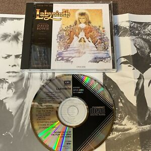 BANDE ORIGINALE DU LABYRINTHE DAVID BOWIE CD JAPONAIS CP32-5155 1A3 VERS TRIANGLE NOIR 1986  
