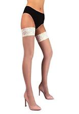 Mila Marutti Sheer Thigh High Stockings Lace Top Nylons Pantyhose for Women M...