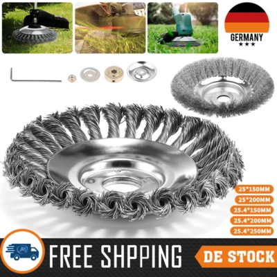 LONENESSL Unkrautbürste Profi Wildkrautbürste Unkrautbürste Motorsense 25.4x 150/200/250mm