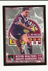 1994 Nrl Dynamic State Or Origin Queensland Kevin Walters #176 Card