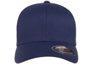 GORRA DE MEZCLA DE LANA PREMIUM FLEXFIT SOMBRERO ELÁSTICO - AZUL MARINO - TALLA S/M - Imagen 1 de 4