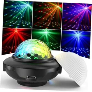 Rechargeable Disco Ball, Party Lights Night Light 2 in 1 RGB Dj 1-1PACKS - Picture 1 of 7
