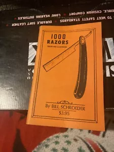 1000 Razors Priced and Illustrated by Bill Schroeder 1970 (71pg.) Paperback - Picture 1 of 8