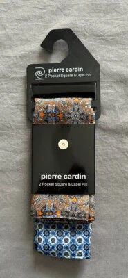 Pin Pierre Cardin 2 Bolsillos Cuadrados y Solapa NUEVO Foto 1 de 2