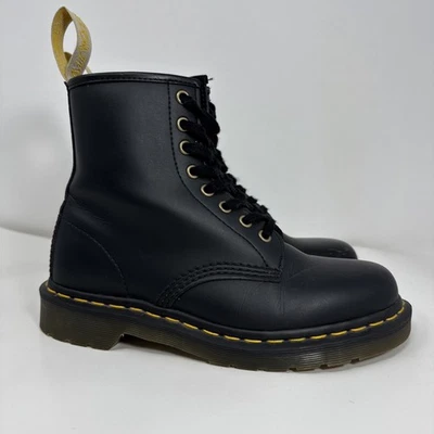 Botas negras Doc Dr Martens 14045 Vegan Felix Combat con cordones para mujer 8 para hombre 7 Foto 1 de 4