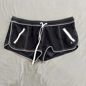 Hurley ATHLETIC SHORTS Womens Size Medium Black Pull On Drawstrings - Picture 1 of 7
