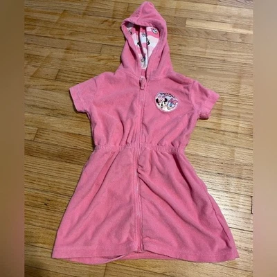 Disney 3T Girl Minnie Mouse Daisy Swim Hooded Cover Up Towel - Image 1 of 4