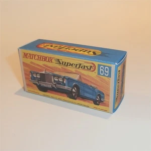 Matchbox Lesney Superfast 69 c Rolls Royce Silver Shadow G Style Repro Box - Picture 1 of 4