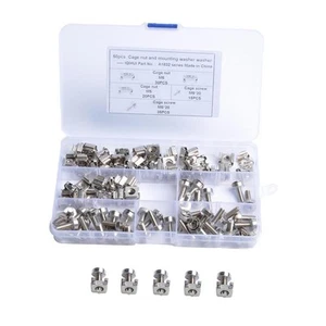 50 Pièces - M5 X 20 Écrous de Cage Et Vis Pour Montage En Rack Avec - Photo 1/7