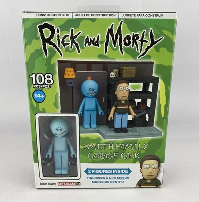 McFarlane Toys Rick and Morty Smith Family Garaje Rack Juego de Construcción Caja Nueva Foto 1 de 4