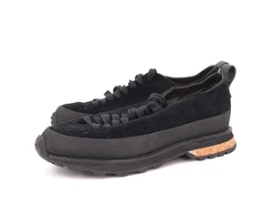 USADO 3x | $760 FEIT LUGGED RUNNER GAMUZA BAJA 43 US 10 CUERO GAMUZA NEGRO - Imagen 1 de 13