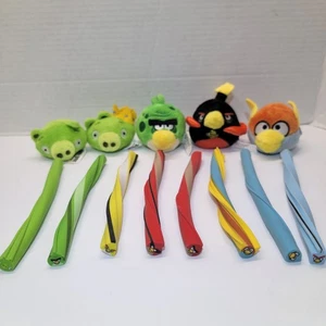 Angry Birds Flinger Plush & Sticks Mixed Lot of 13 Pencil Topper Finger Puppets - Picture 1 of 9