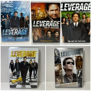 Leverage The Complete Series DVD READ Lot Seasons 1-5 US Release Damaged Cases - Picture 1 of 20