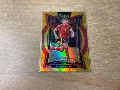 2024-25 Panini Select FIFA Soccer Alvaro Morata Terrace Level Gold Prizm /10 SSP - Image 1 of 2