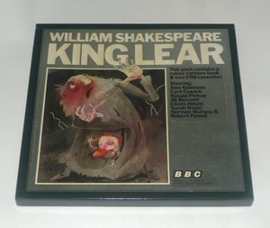 SHAKESPEARE-KING LEAR STARRING SIR ALEC GUINNESS 2 x Cassette Box Set EX/EX - Picture 1 of 7