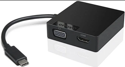 Lenovo USB-C Travel Hub 4X90M60789 HDMI, VGA, USB, USB 3.2, RJ45 (mk)  / wie NEU - Bild 1 von 2