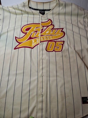 Camiseta de béisbol vintage FUBU Spot edición clásica crema talla 2XL Foto 1 de 4