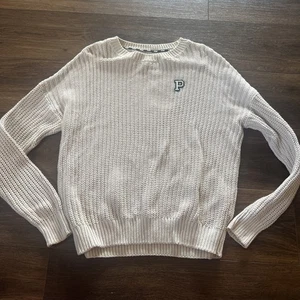 PINK Victoria's Secret Forenza Women’s Knit Sweater Tan Crew Neck Size M - Picture 1 of 6