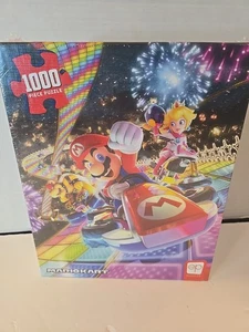 MarioKart Rainbow Road 1000 Piece Jigsaw Puzzle Op Games Super Mario 🆕 - Picture 1 of 5