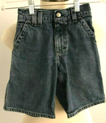 OshKosh Boy's Elastic Waist Blue Denim Shorts  Size: 4 - Image 1 of 4